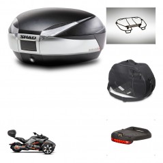 SHAD SH48 trunk + mounting bracket accessories TITANIUM PREMIUM KIT-445463