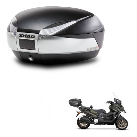 SHAD SH48 trunk + mounting bracket TITANIUM PREMIUM KIT-445464