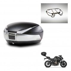SHAD SH48 trunk + mounting bracket upper grill TITANIUM PREMIUM KIT-445476