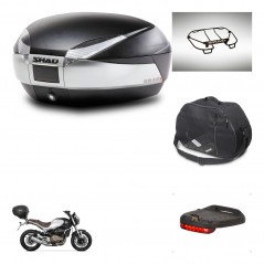 SHAD SH48 trunk + mounting bracket accessories TITANIUM PREMIUM KIT-445487