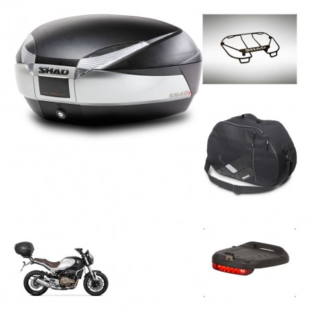 SHAD Baul SH48 + soporte montaje accesorios TITANIUM PREMIUM KIT-445487