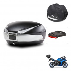 SHAD Baul SH48 + soporte montaje accesorios TITANIUM PREMIUM KIT-445491