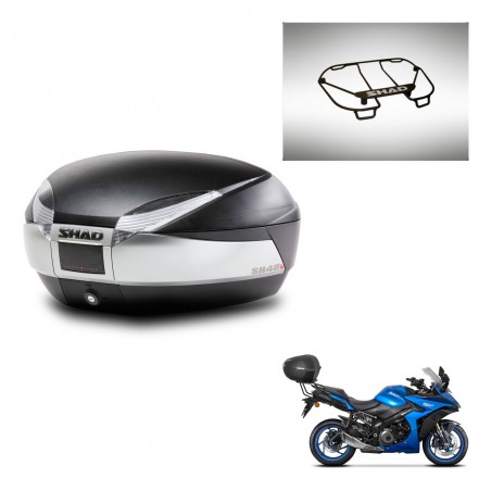 SHAD SH48 trunk + mounting bracket upper grill TITANIUM PREMIUM KIT-445492