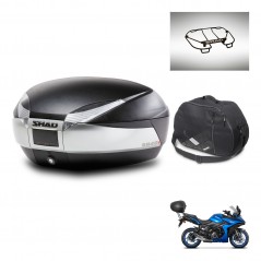 SHAD SH48 trunk + mounting bracket accessories TITANIUM PREMIUM KIT-445494