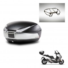 SHAD SH48 trunk + mounting bracket upper grill TITANIUM PREMIUM KIT-445532