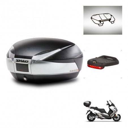 SHAD Baul SH48 + soporte montaje accesorios TITANIUM PREMIUM KIT-445533