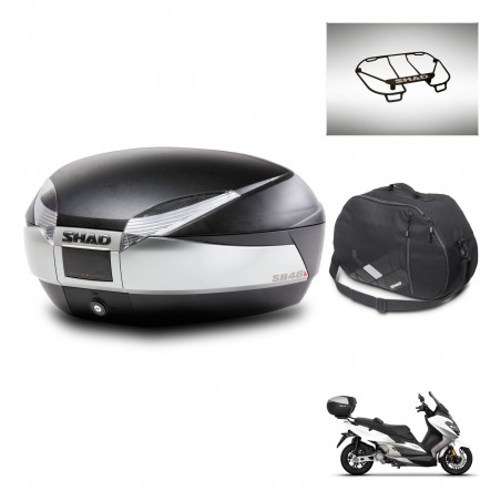 SHAD Baul SH48 + soporte montaje accesorios TITANIUM PREMIUM KIT-445534