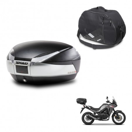SHAD Baul SH48 + soporte montaje bolsa interna TITANIUM PREMIUM KIT-445570