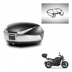 SHAD SH48 trunk + mounting bracket upper grill TITANIUM PREMIUM KIT-445580