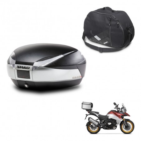 SHAD Baul SH48 + soporte montaje bolsa interna TITANIUM PREMIUM KIT-445602