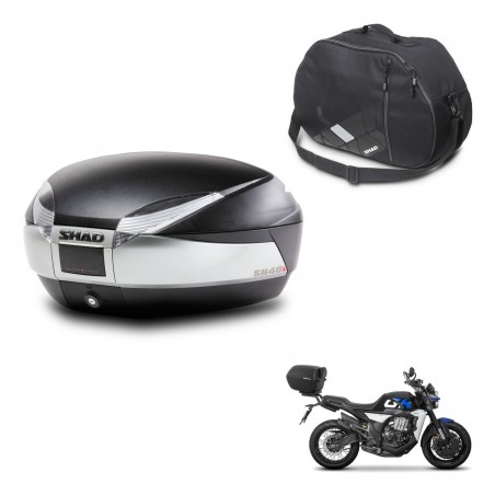SHAD Baul SH48 + soporte montaje bolsa interna TITANIUM PREMIUM KIT-445626