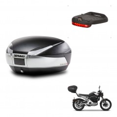 SHAD Baul SH48 + soporte montaje luz de freno TITANIUM PREMIUM KIT-445697