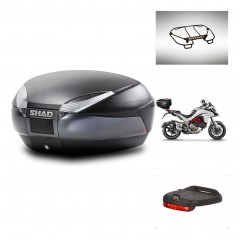 SHAD SH48 trunk + mounting bracket accessories DARK GREY PREMIUM KIT-445733