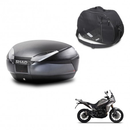 SHAD Baul SH48 + soporte montaje bolsa interna DARK GREY PREMIUM KIT-445762
