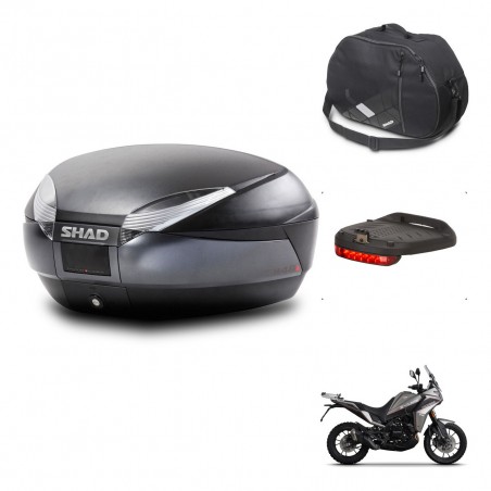 SHAD Baul SH48 + soporte montaje accesorios DARK GREY PREMIUM KIT-445763