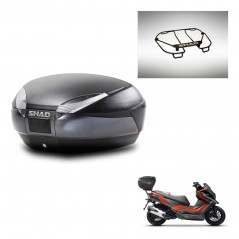 SHAD SH48 trunk + mounting bracket upper grill DARK GREY PREMIUM KIT-445780
