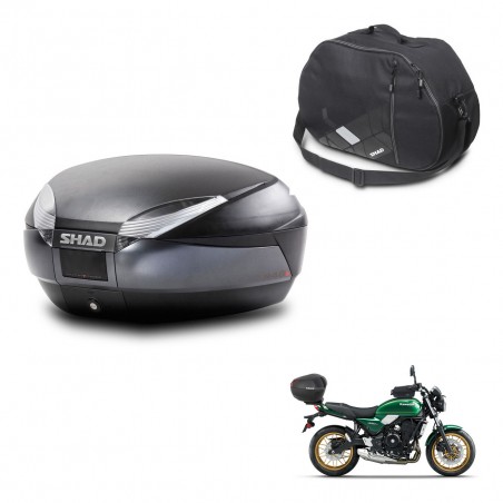 SHAD Baul SH48 + soporte montaje bolsa interna DARK GREY PREMIUM KIT-445786