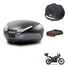 SHAD SH48 trunk + mounting bracket accessories DARK GREY PREMIUM KIT-445795