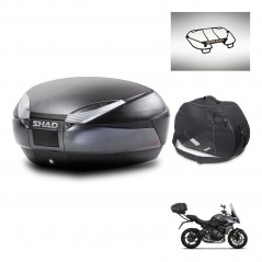 SHAD Baul SH48 + soporte montaje accesorios DARK GREY PREMIUM KIT-445814