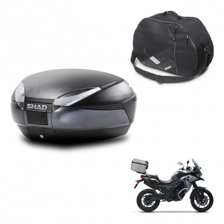 SHAD Baul SH48 + soporte montaje bolsa interna DARK GREY PREMIUM KIT-445818