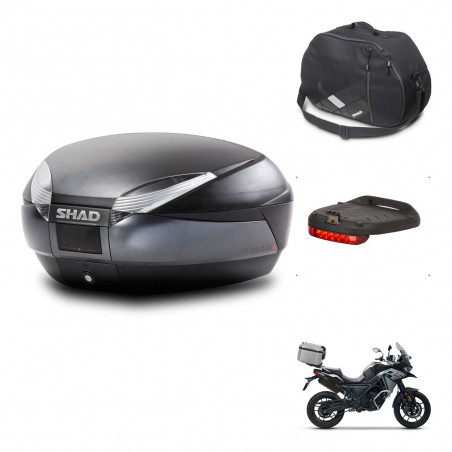 SHAD SH48 trunk + mounting bracket accessories DARK GREY PREMIUM KIT-445819