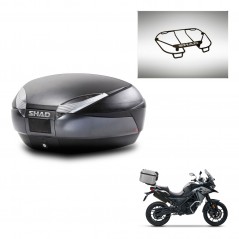 SHAD Baul SH48 + soporte montaje parrilla superior DARK GREY PREMIUM KIT-445820