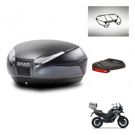 SHAD Baul SH48 + soporte montaje accesorios DARK GREY PREMIUM KIT-445821