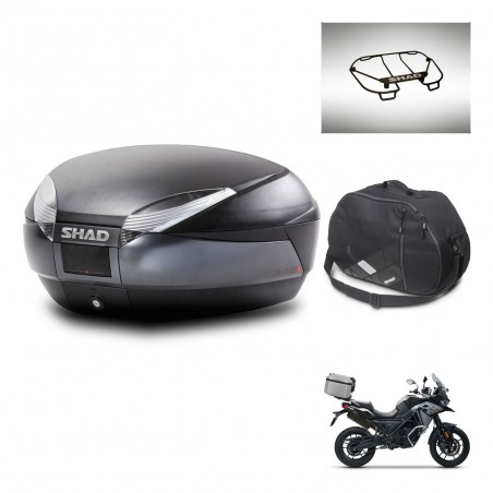 SHAD Baul SH48 + soporte montaje accesorios DARK GREY PREMIUM KIT-445822