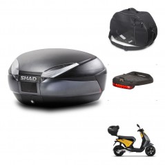 SHAD Baul SH48 + soporte montaje accesorios DARK GREY PREMIUM KIT-445827