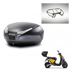 SHAD SH48 trunk + mounting bracket upper grill DARK GREY PREMIUM KIT-445828