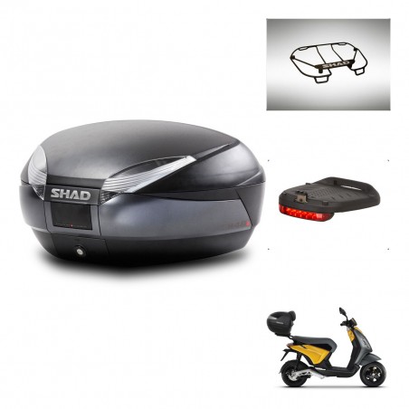 SHAD Baul SH48 + soporte montaje accesorios DARK GREY PREMIUM KIT-445829