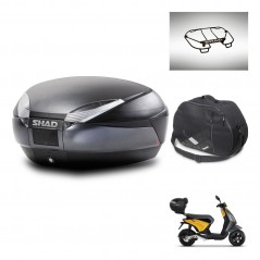 SHAD SH48 trunk + mounting bracket accessories DARK GREY PREMIUM KIT-445830