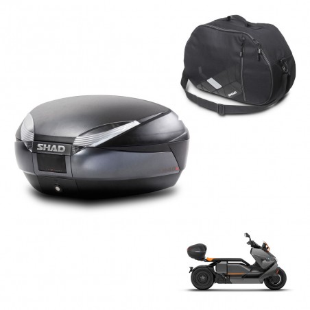 SHAD Baul SH48 + soporte montaje bolsa interna DARK GREY PREMIUM KIT-445834