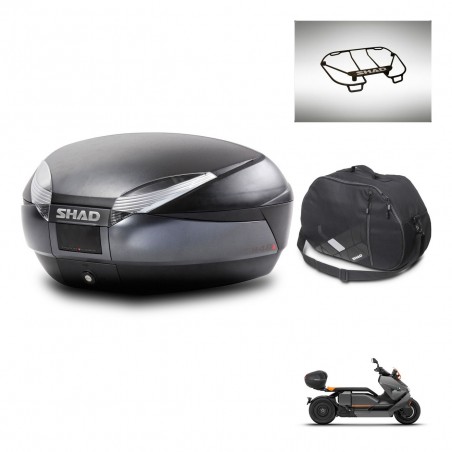SHAD Baul SH48 + soporte montaje accesorios DARK GREY PREMIUM KIT-445838