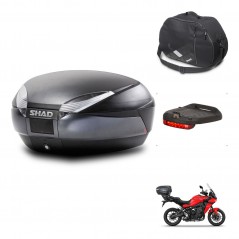 SHAD SH48 trunk + mounting bracket accessories DARK GREY PREMIUM KIT-445843