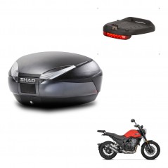 SHAD Trunk SH48 + mounting bracket brake light DARK GREY PREMIUM KIT-445849