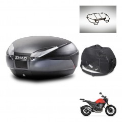 SHAD SH48 trunk + mounting bracket accessories DARK GREY PREMIUM KIT-445854
