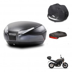 SHAD SH48 trunk + mounting bracket accessories DARK GREY PREMIUM KIT-445867