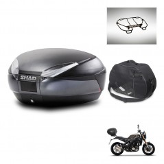 SHAD SH48 trunk + mounting bracket accessories DARK GREY PREMIUM KIT-445870