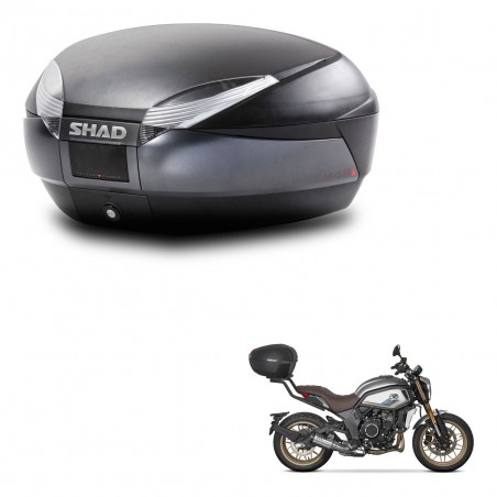 SHAD Baul SH48 + soporte montaje DARK GREY PREMIUM KIT-445872
