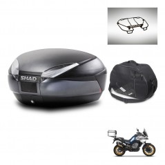 SHAD Baul SH48 + soporte montaje accesorios DARK GREY PREMIUM KIT-445886