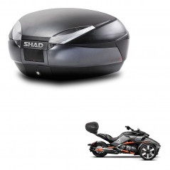 SHAD Baul SH48 + soporte montaje DARK GREY PREMIUM KIT-445888