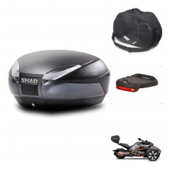 SHAD SH48 trunk + mounting bracket accessories DARK GREY PREMIUM KIT-445891