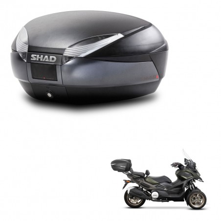 SHAD Baul SH48 + soporte montaje DARK GREY PREMIUM KIT-445896