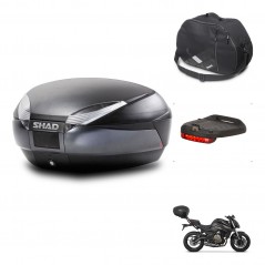 SHAD SH48 trunk + mounting bracket accessories DARK GREY PREMIUM KIT-445907