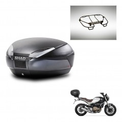 SHAD SH48 trunk + mounting bracket upper grill DARK GREY PREMIUM KIT-445916