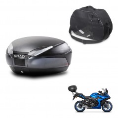 SHAD SH48 trunk + mounting bracket internal bag DARK GREY PREMIUM KIT-445922
