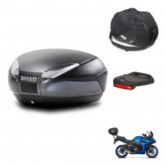 SHAD SH48 trunk + mounting bracket accessories DARK GREY PREMIUM KIT-445923