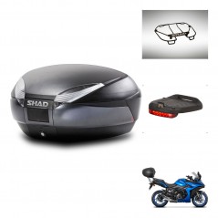 SHAD Baul SH48 + soporte montaje accesorios DARK GREY PREMIUM KIT-445925