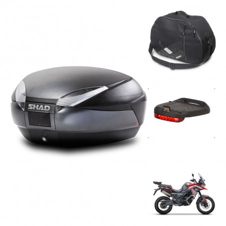 SHAD Baul SH48 + soporte montaje accesorios DARK GREY PREMIUM KIT-445939